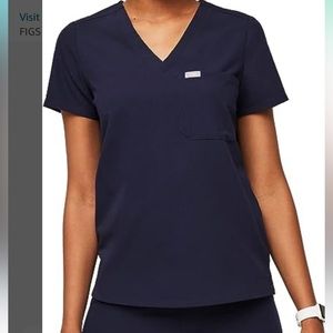 Navy like new Figs scrub top.